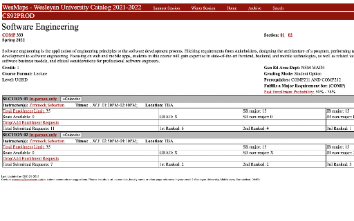 WesCal :: Add your courses to Google Calendar with one click and much more...