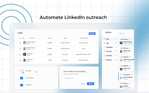 WaLead Extension :: Connect WaLead accounts and send LinkedIn profile leads to campaigns