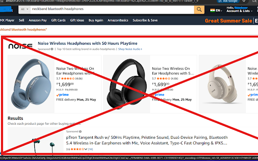 Amazon Sponsored/Ads Blocker :: Hides sponsored ads on Amazon pages while keeping organic content visible.