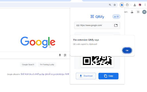 QRify :: Generate QR codes for web pages and custom URLs