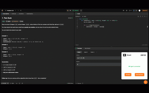 ELeet :: Turn any LeetCode question into a technical interview