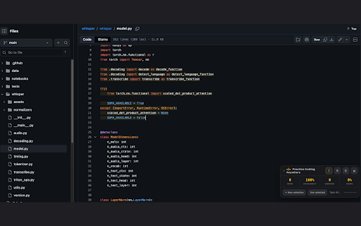 Practice Coding Anywhere :: Select code or text on any webpage and practice typing directly over the original content.