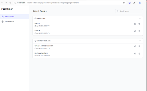 FormFiller :: Intelligent form filling with smart field detection. Save time with context-aware data generation for any web form.