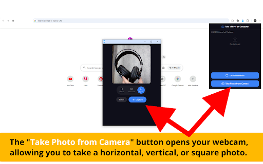 Take a Photo on Computer :: Take photos from webcam or screenshot with one click