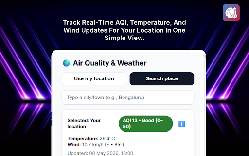 Air Quality & Weather Index :: Check real-time Air Quality Index, temperature, and wind updates for your selected location instantly