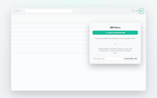 SMS Nova - Temporary Phone Number :: Manage your SMSNova virtual numbers, view SMS codes, and check your wallet balance right from your browser toolbar.