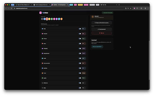 TabMind | Tab Groups Made Easy :: Automatically group Chrome tabs by topic with AI to stay focused and find tabs faster.
