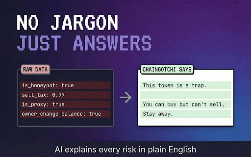 Rug Checker - ChainGotchi :: AI-powered Rug Checker and Gamified Scam Detector. Solana rug checker and EVM token sniffer. Rug check in one click.