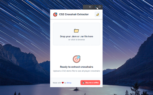 CS2 Crosshair Extractor :: Extract and copy CS2 crosshair codes from demo files with a beautiful, modern interface