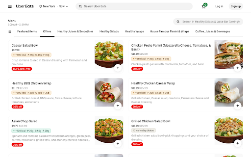 Calorie Tracker for Uber Eats — Calories & Macros :: Calorie counter for Uber Eats: see estimated calories & macros on every dish before you order. Track nutrition as you browse.