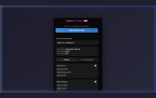 Follower Tracker - Who Unfollowed Me :: Track your social media followers. Easily see who unfollowed you and who recently followed you. 100% private.
