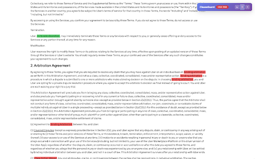 ClauseGuard - Terms & Privacy Scanner :: Detects and highlights risky clauses in Terms of Service and Privacy Policy pages. Works fully offline with no data collection.