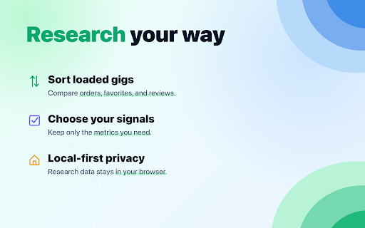 Fiverr Quick View :: Use Fiverr Quick View chrome extension for fiverr search and freelance gigs; download to compare fiverr reviews, favorites and tags.