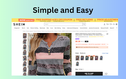 Shein Image Downloader :: Shein Image Downloader lets you download product images from Shein product listings with just one click.