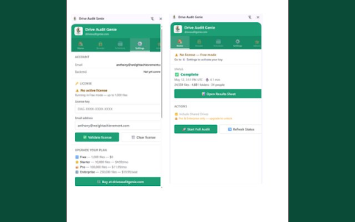 Drive Audit Genie :: One click. Your audit is granted. Audit Google Drive permissions and revoke access in seconds.