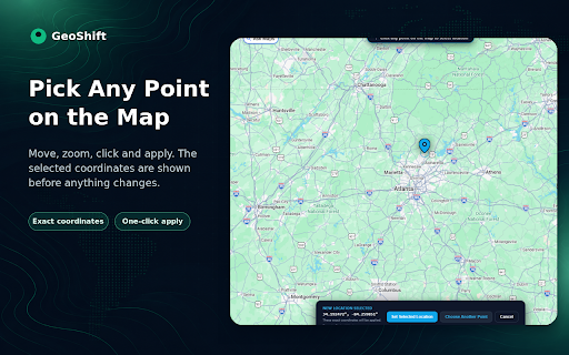 GeoShift – Location Changer & GPS Tester :: GPS location changer for websites. Pick a place on Google Maps or paste coordinates to test browser geolocation.