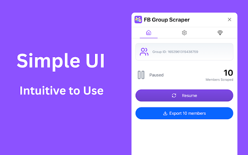FB Group Scraper :: FB Group Scraper helps you Scrape Facebook Group members and export them into CSV/JSON/Excel file.