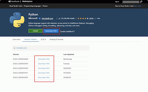 VSIX Downloader :: Download VS Code extension VSIX files and history versions easily