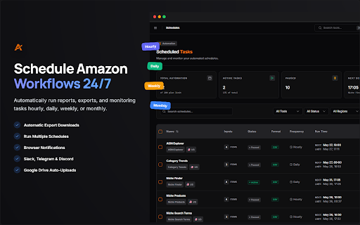 AMZBoosted - Amazon Seller Central Reports & Automation :: Amazon Seller Central automation suite for Brand Analytics, Opportunity Explorer, exports, and research.