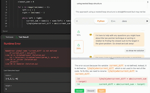 LeetCopilot :: A LeetCode Hint Tool Chrome Extension