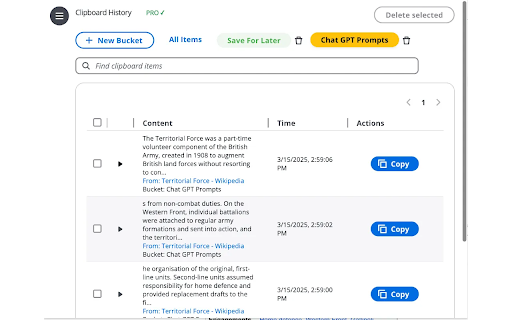 Clipboard History Manager :: A powerful clipboard history manager with a modern UI