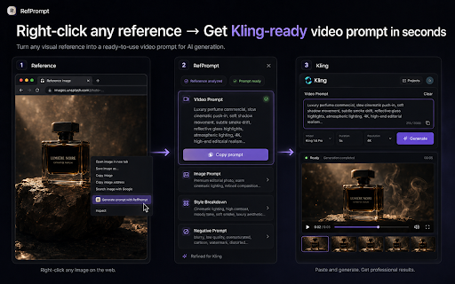 RefPrompt: AI Image & Video Prompt Generator :: Generate structured AI prompts from reference images.