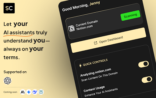 SuperContextify: Your Memory & Context to ChatGPT :: Bring your world to ChatGPT with SuperContextify. Stop re-explaining yourself and your projects. Get more accurate answers.