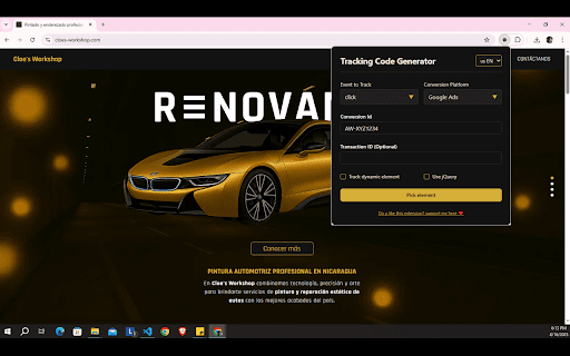 Conversion Tracking Code Generator – Google Ads, Facebook Pixel & More :: Create custom tracking code snippets for Google Ads, Facebook Pixel, TikTok, LinkedIn and Google Tag Manager.