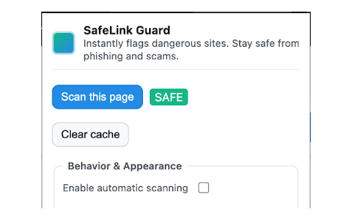 SafeLink Guard - Anti‑Phishing & Scam Protection :: Instantly flags dangerous sites. Stay safe from phishing, scams, and malware without slowing your browsing.