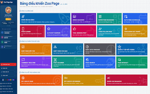 Zoo Page Marketing :: Siêu công cụ quản trị Fanpage, đăng bài đa kênh, viết content A.I, phân tích quảng cáo chuyên sâu !