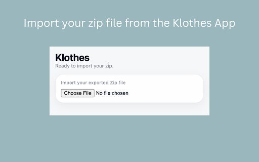 Klothes - Clothing Listing Utility :: Import Klothes CSV and help list items to online clothing marketplaces.