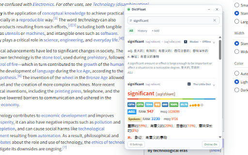 DictFloat :: Floating English dictionary with local glossaries, MDX/MDD, sentence translation, and custom AI providers.