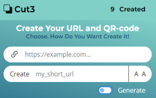 Short url and QR-code :: Short url for save and share in world