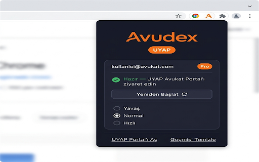 Avudex UYAP Yardımcısı :: UYAP Avukat Portal'dan evrakları toplu olarak indirin. Avudex Pro ve Prime abonelerine özel.