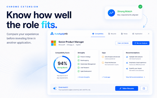 AutoApplyHQ :: Save jobs and prepare application autofill from AutoApplyHQ.