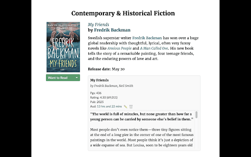 Goodreads Book Details :: Display book details and description under book covers. No need to click or hover