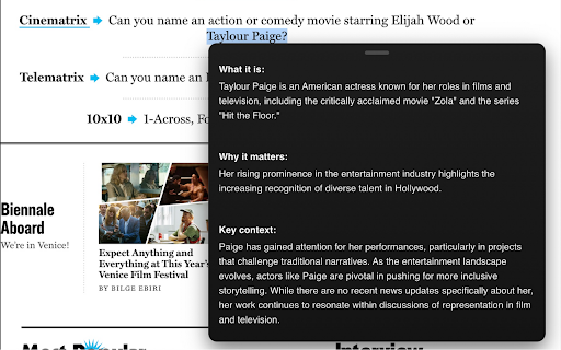 Contextify :: Highlight text to get a concise, context-aware explanation in a polished popup.