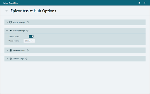 Epicor Assist Hub :: Records user actions and generates natural language scripts