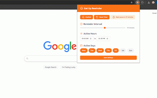 Get Up Reminder – Stay Active, Stay Healthy :: Get Up Reminder is a simple and effective Chrome extension that reminds you to take breaks.