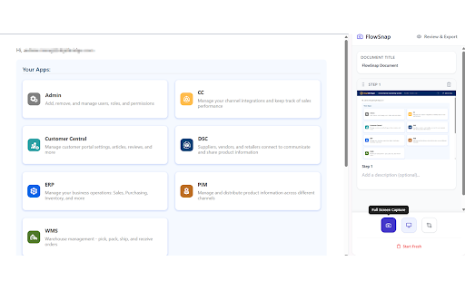 FlowSnap :: A browser-based workflow capture tool.