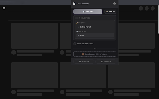 TabsCollector :: Organize your browser tabs into collections and workspaces