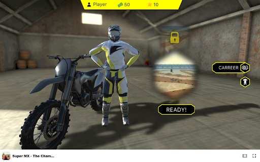 Super MX - The Champion - Race to victory in motocross action! :: Experience thrilling motocross racing with Super MX - The Champion, now as an offline Chrome extension!