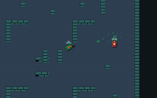 Tank Battle PE :: A fast-paced top-down tank battle game where players connect over the same WiFi network, join a LAN room