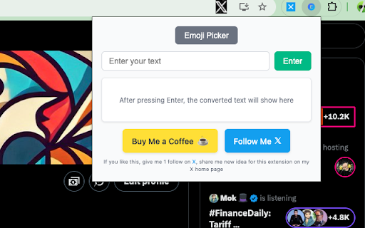 Text Style Converter and Emoji Copier :: Convert text into various styles (bold, italic, emoji flags, etc.) and easily copy emojis using the system's emoji picker.