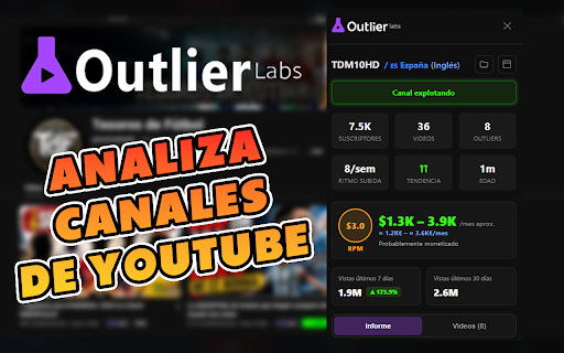 OutlierLabs — Detector de Outliers YouTube :: Detecta videos outlier en tu feed de YouTube y analiza canales al instante.