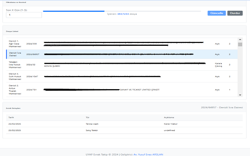 UYAP Evrak Takip :: UYAP üzerindeki dosyalarınızı ve evraklarınızı takip etmenizi sağlayan Chrome eklentisi