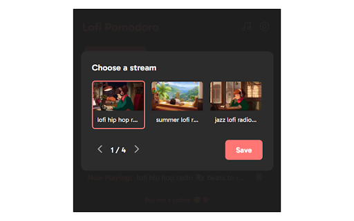 Lofi Pomodoro :: A simple pomodoro timer with lo-fi music streams.