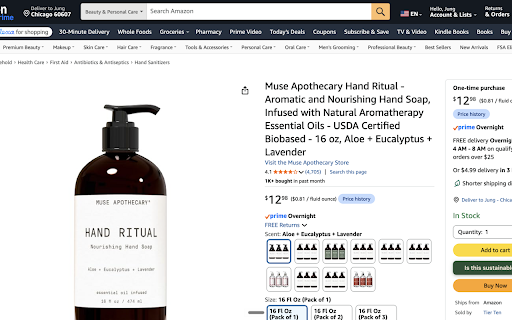 Fluven :: Sustainability intelligence for your shopping — scores Amazon products on carbon, waste, and ethics.