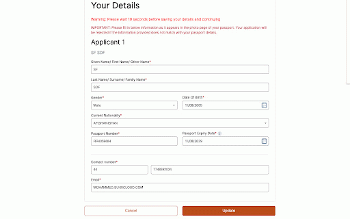 VFS Appointment Booker for Schengen Visa :: Automatically books Schengen visa appointments on VFS Global when they become available, for Italy Netherlands Portual and France