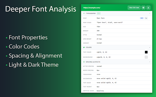 Font identifier :: Font identifier - simplifies the process of identify fonts on any webpage with a one-click font finder tool, saving users time.